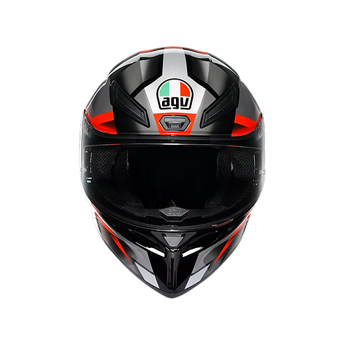 AGV K1 S Fastlap Black/Grey/Red ISI Full Face Helmet