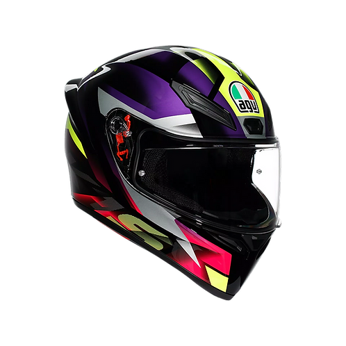 AGV K1 S Fastlap Black/Purple/Pink ISI Helmet