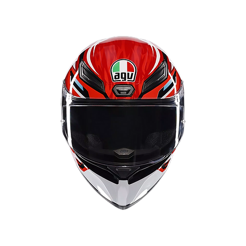 AGV K1 S Lion Black/Red/White ISI Helmet