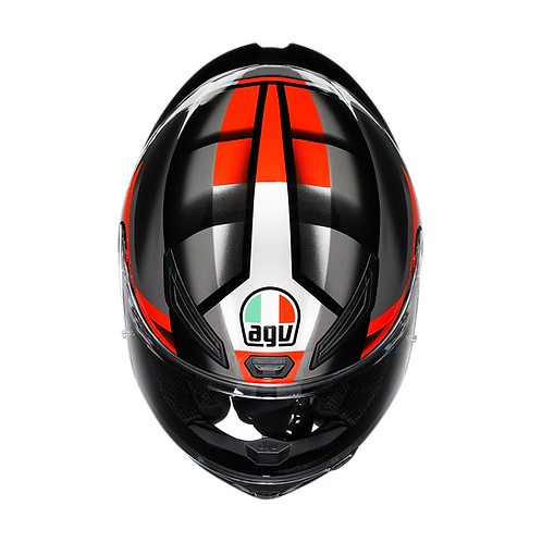 AGV K1 S Fastlap Black/Grey/Red ISI Full Face Helmet