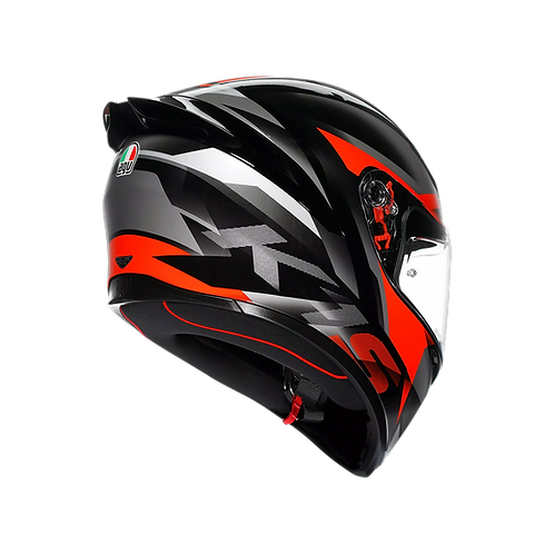 AGV K1 S Fastlap Black/Grey/Red ISI Full Face Helmet