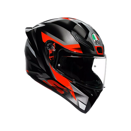 AGV K1 S Fastlap Black/Grey/Red ISI Full Face Helmet