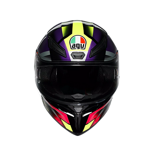 AGV K1 S Fastlap Black/Purple/Pink ISI Helmet