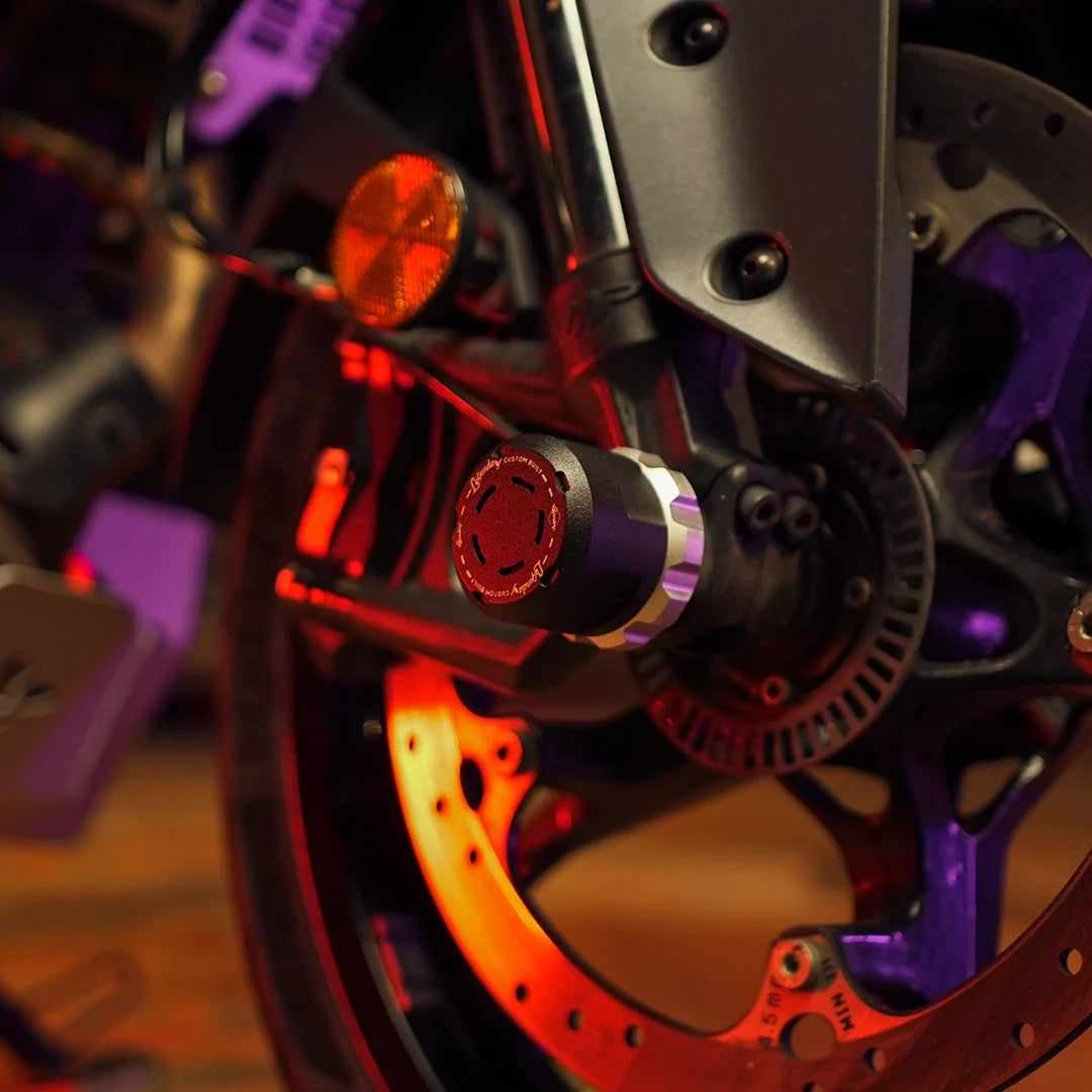 KTM DUKE 390 GEN 3 /250 GEN 3 ROTEX WHEEL SLIDER SLV BLK