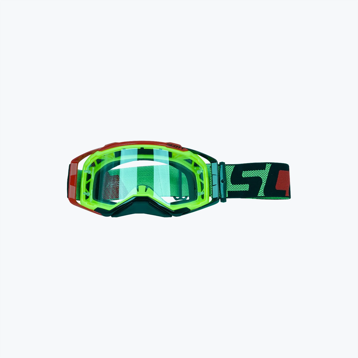 SCOTT Replica Goggles With Box GRN RED.F BLK.N CLEAR Tint