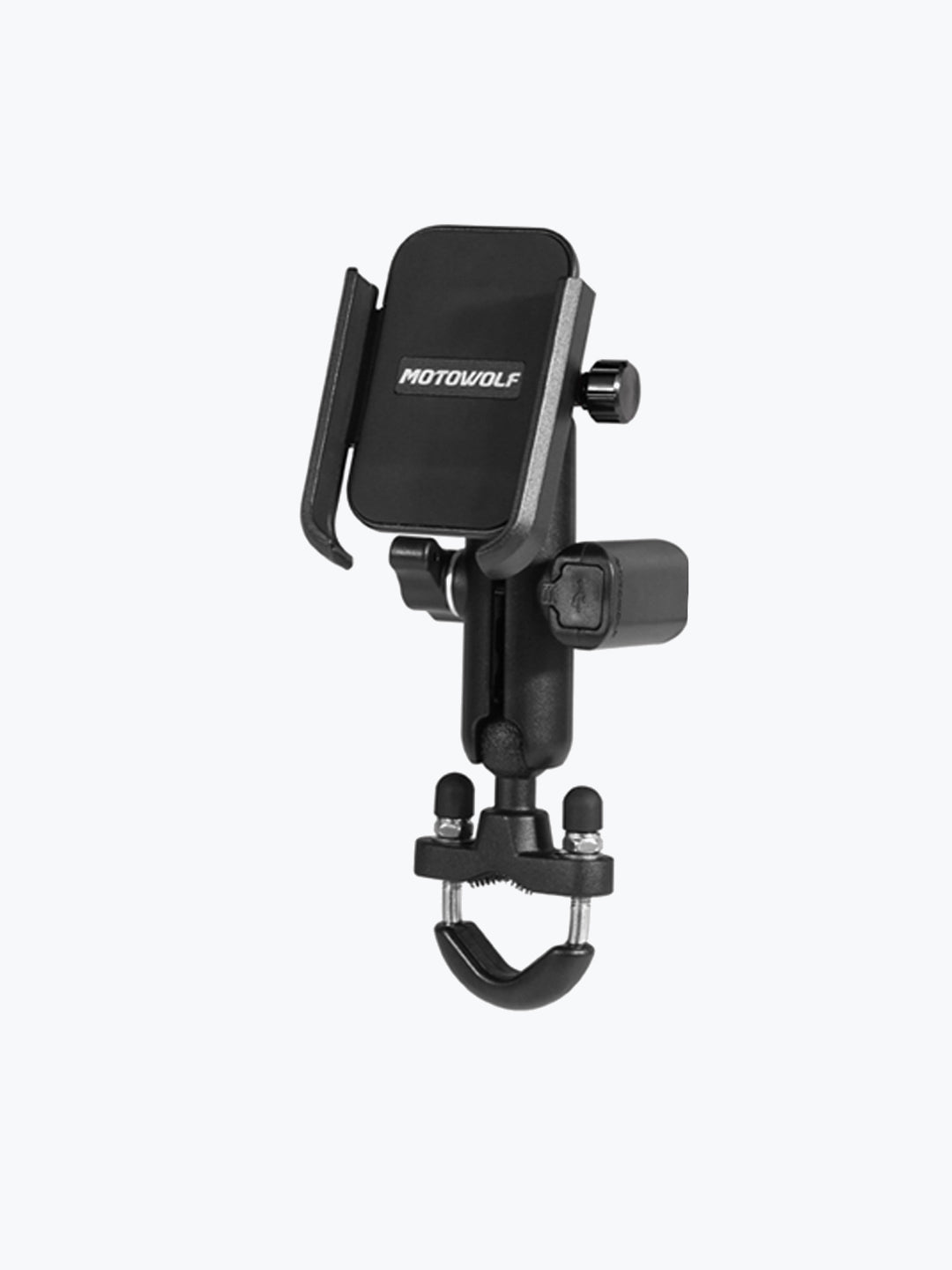 MOTOWOLF MDL2821B Handlebar Mobile Holder with USB Charger