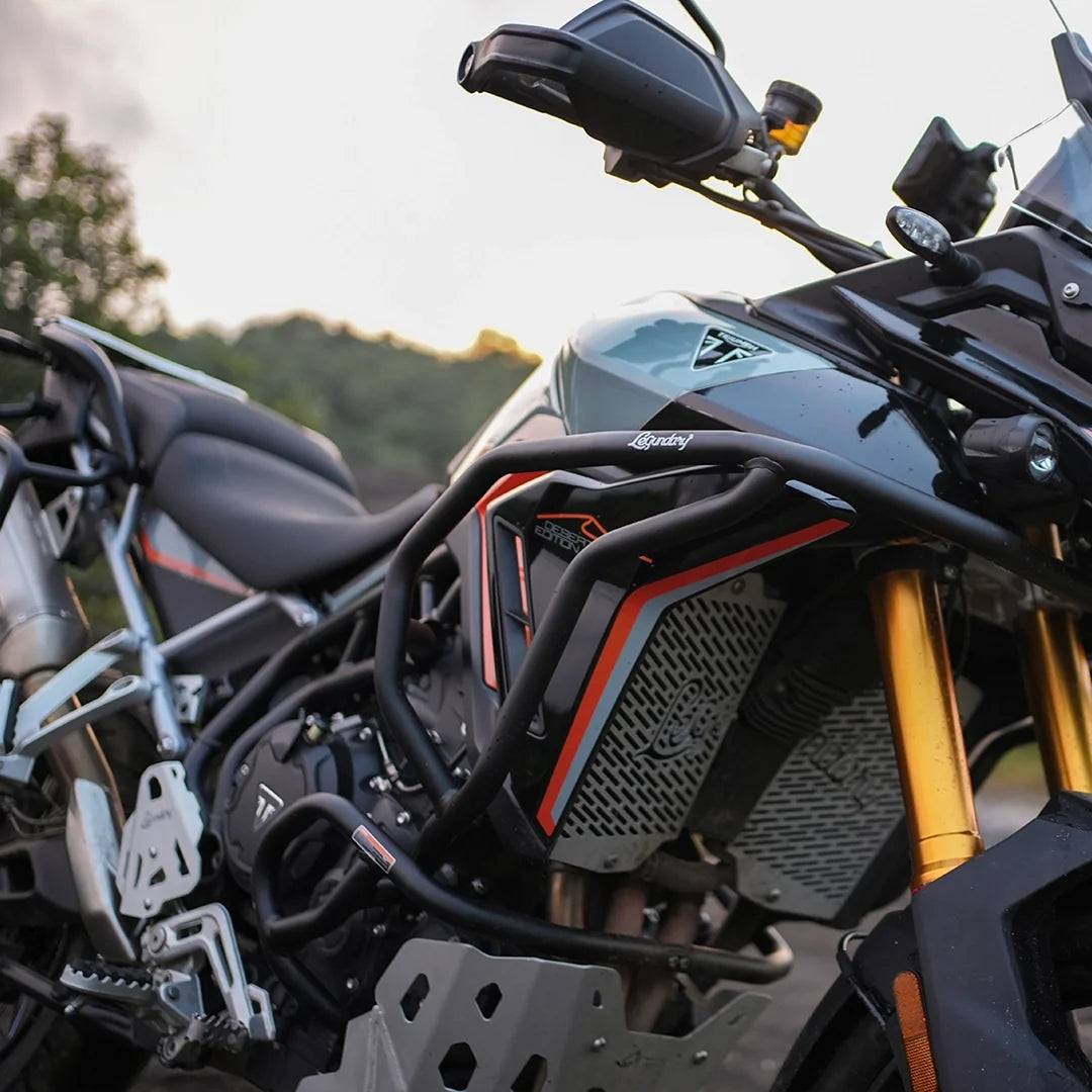 TRIUMPH TIGER 900 ADRINEX CRASH GUARD UPPER & LOWER SET BLACK