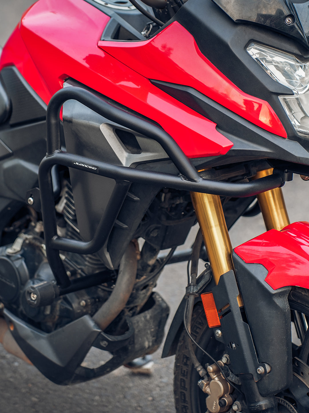 JB Racing Crash Guard with Slider for Honda CB200X & NX200