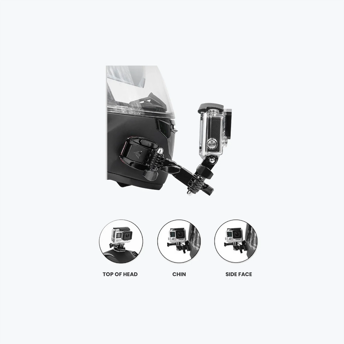 MOTOWOLF MDL3520 Universal Helmet Action Camera Mount