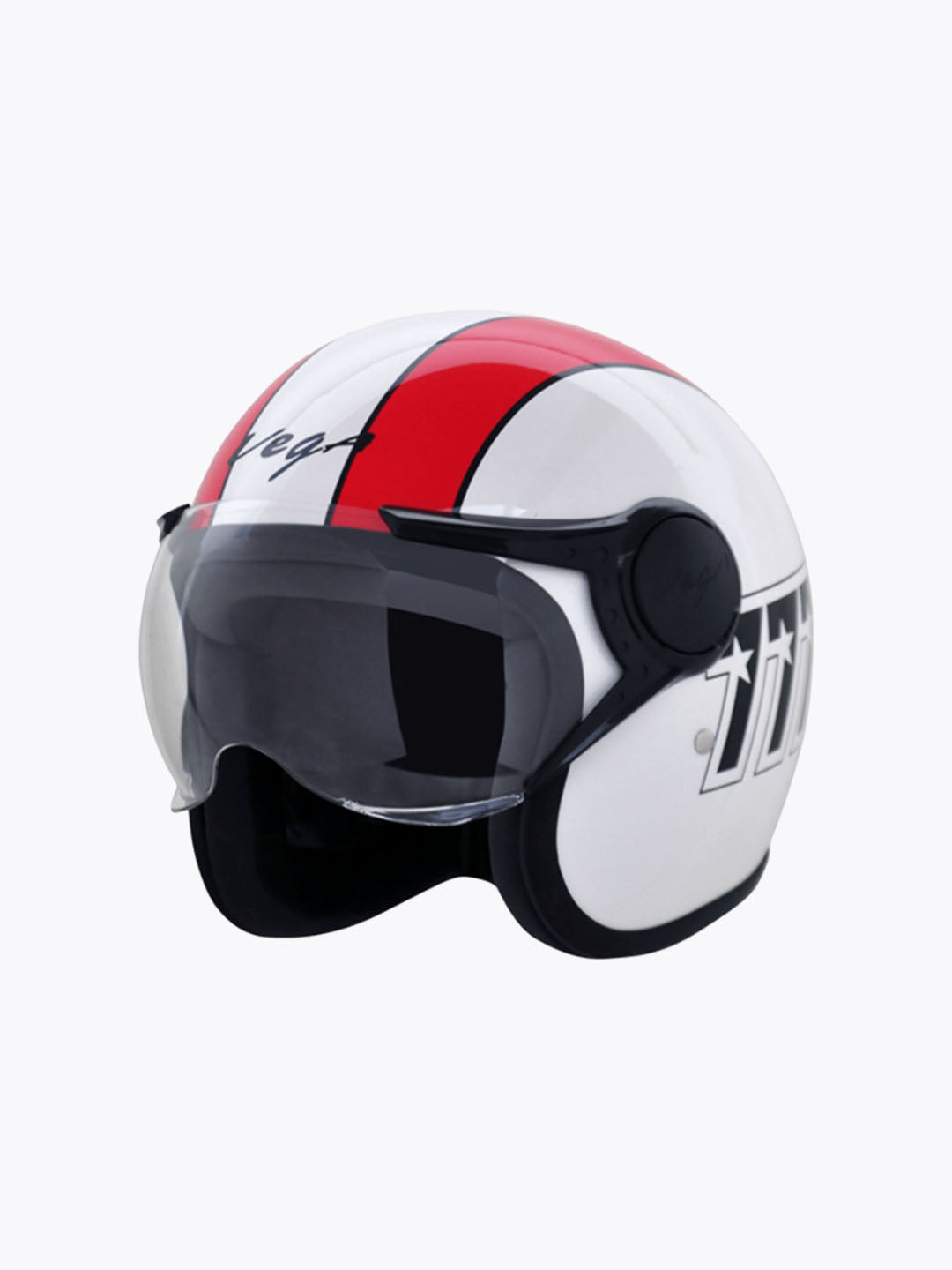 Vega jet 777 With Visor White Red