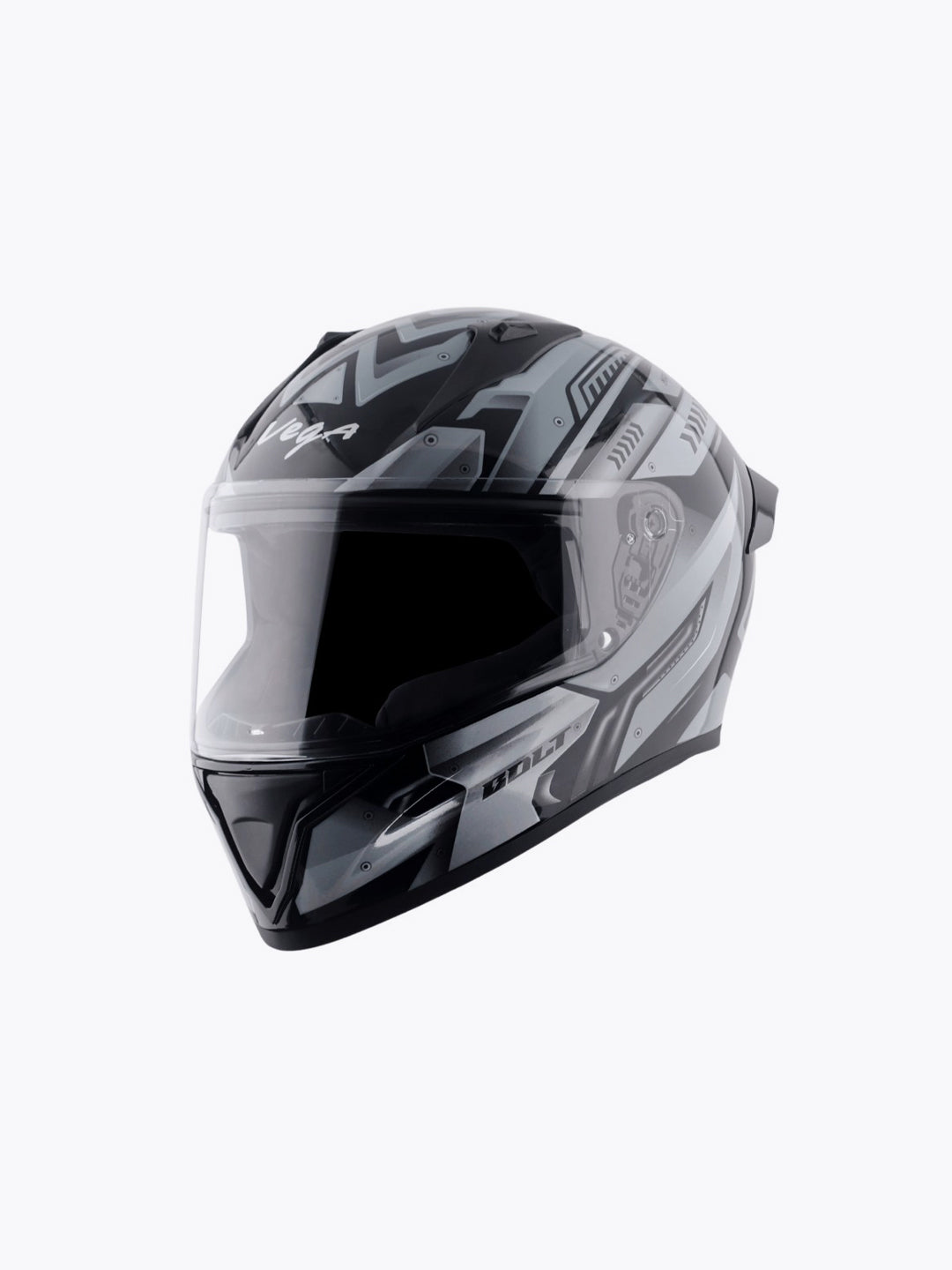 Vega Bolt Martial Full Face Helmet Black Blue / BLK Neon YLW / BLK GRY / BLK RED