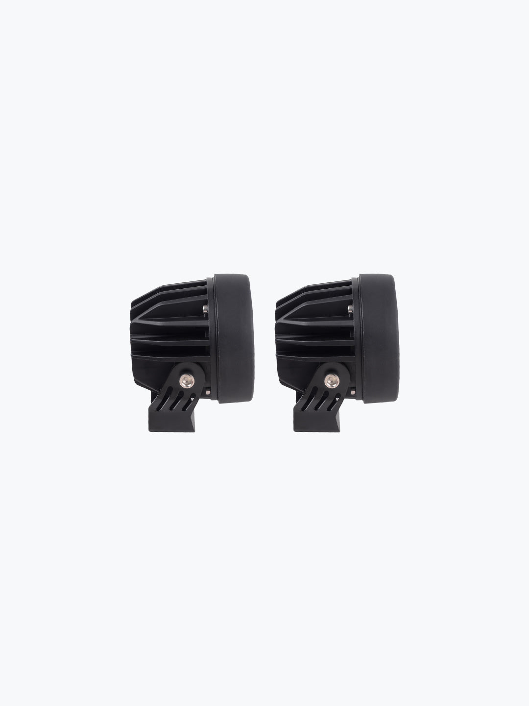 HJG 4 LED Cap Round Pair Foglight With Wire harness