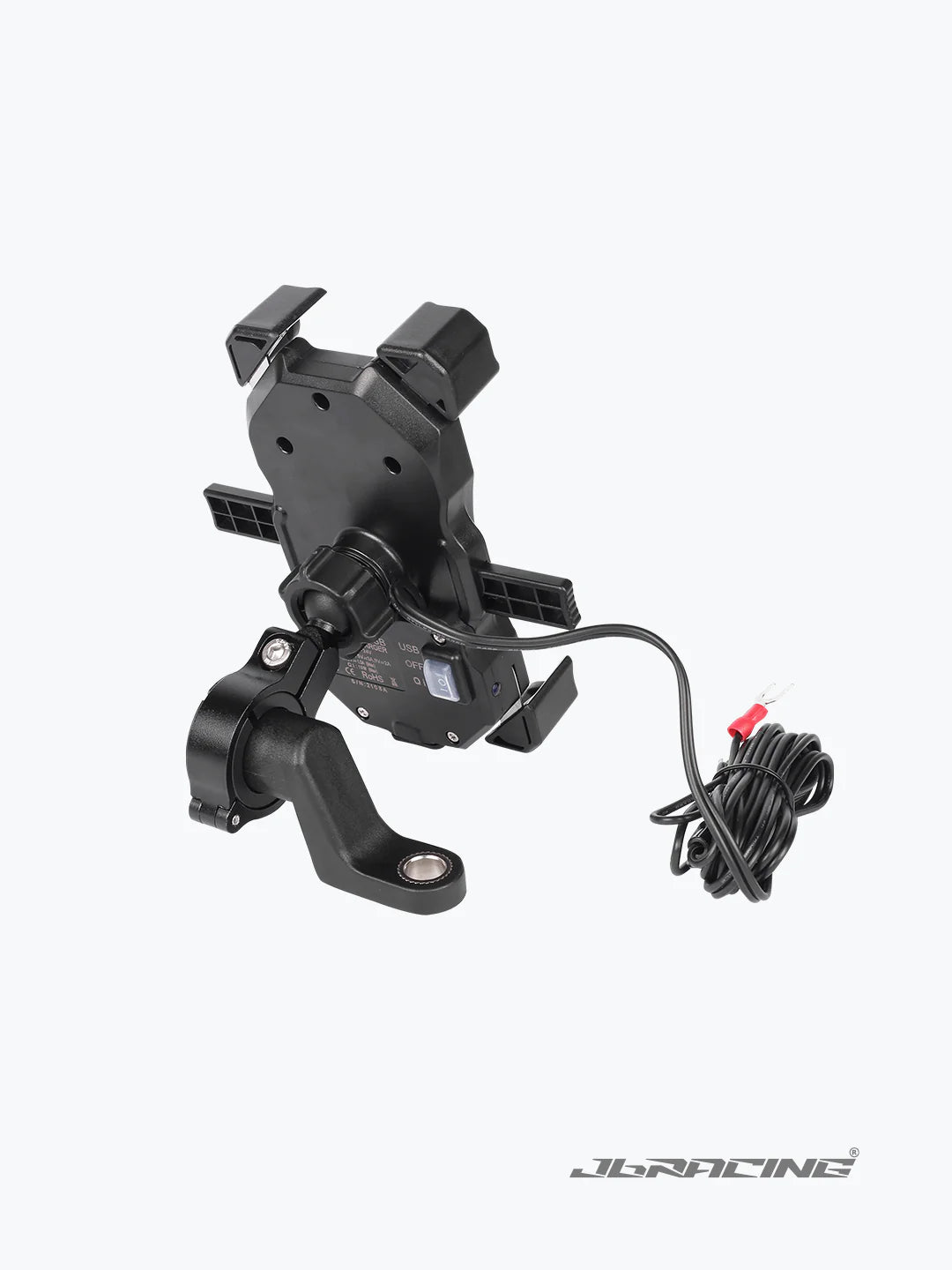 JB Racing M11A Charger Mirror Mount for Motorcycles