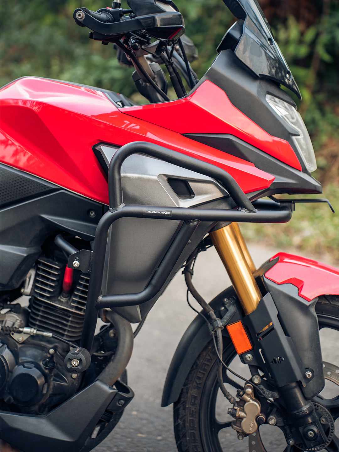 JB Racing Crash Guard with Slider for Honda CB200X & NX200