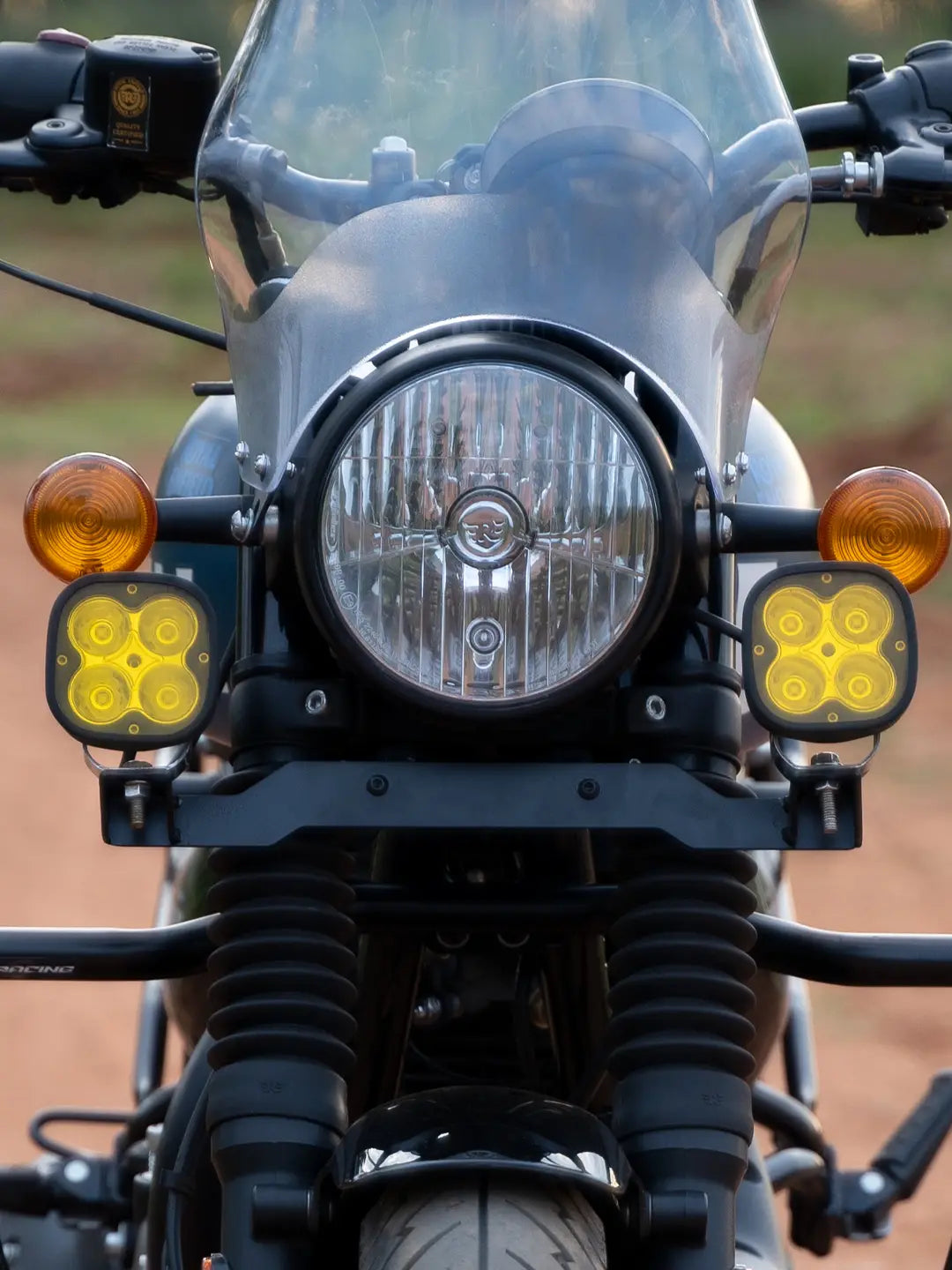 JB Racing Fog Light Mount Set for Royal Enfield Hunter 350