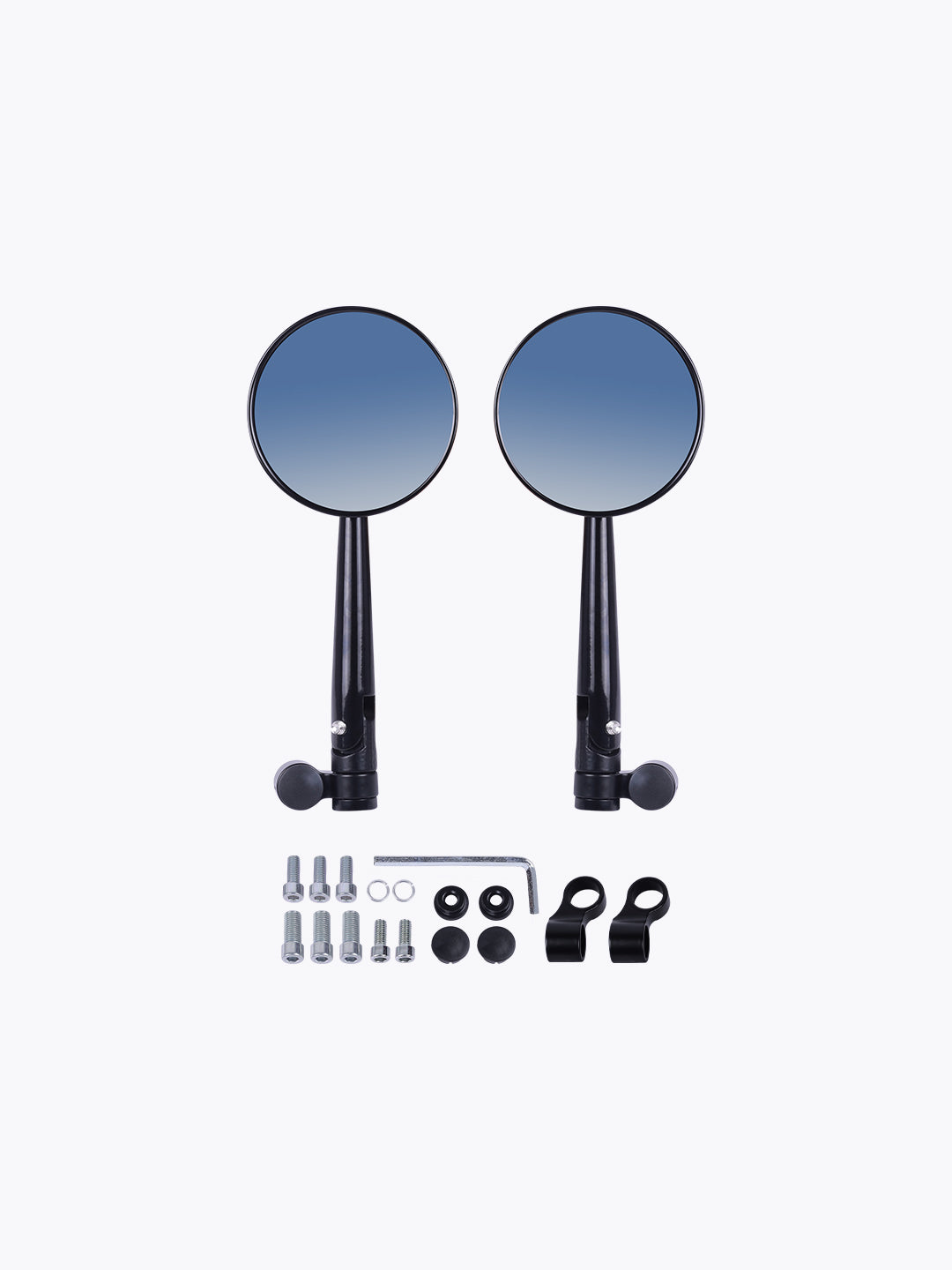 Rizoma CNC Round Mirror Black
