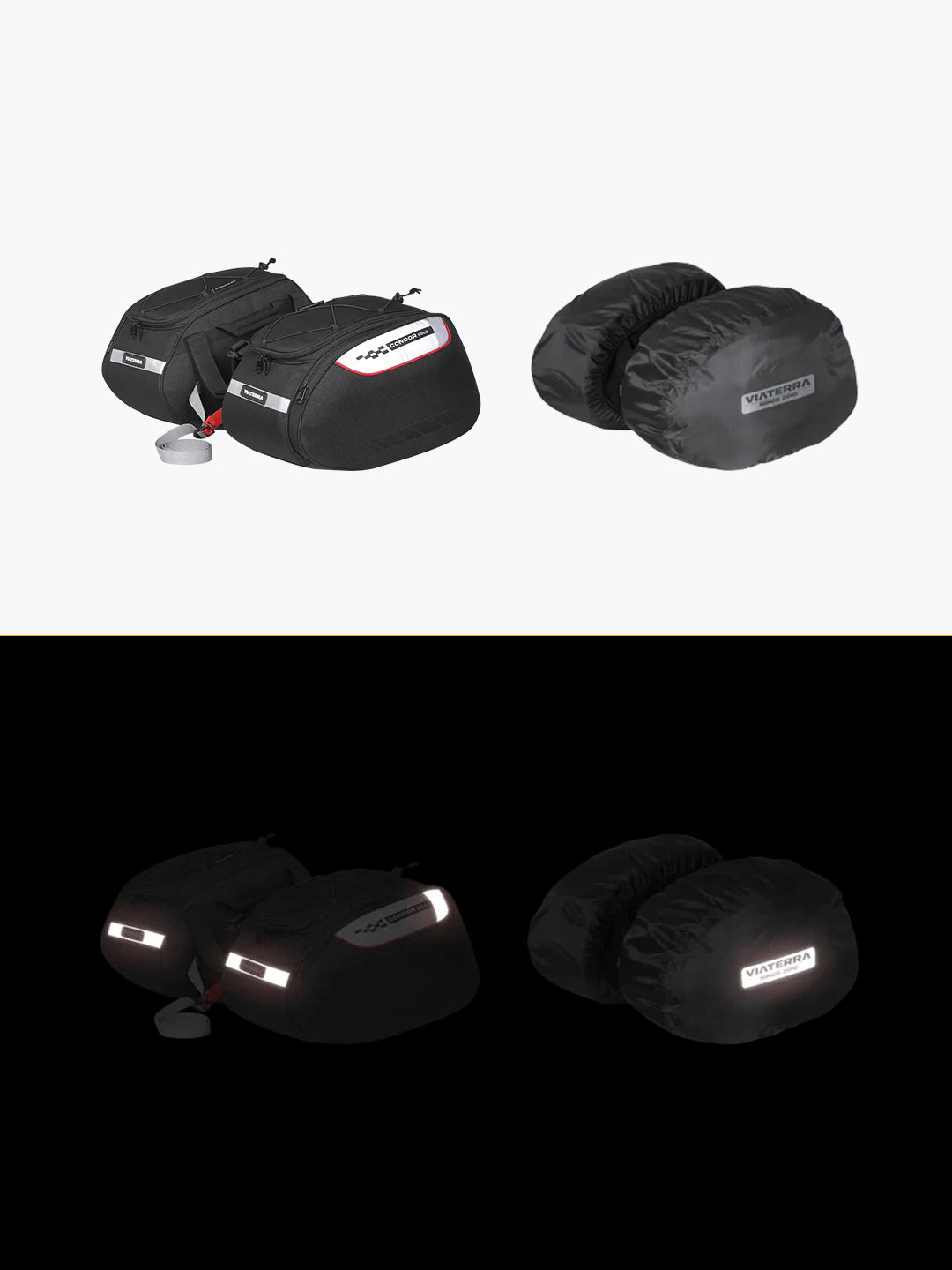 ViaTerra Condor Solo 100% Waterproof Saddle Bag Black