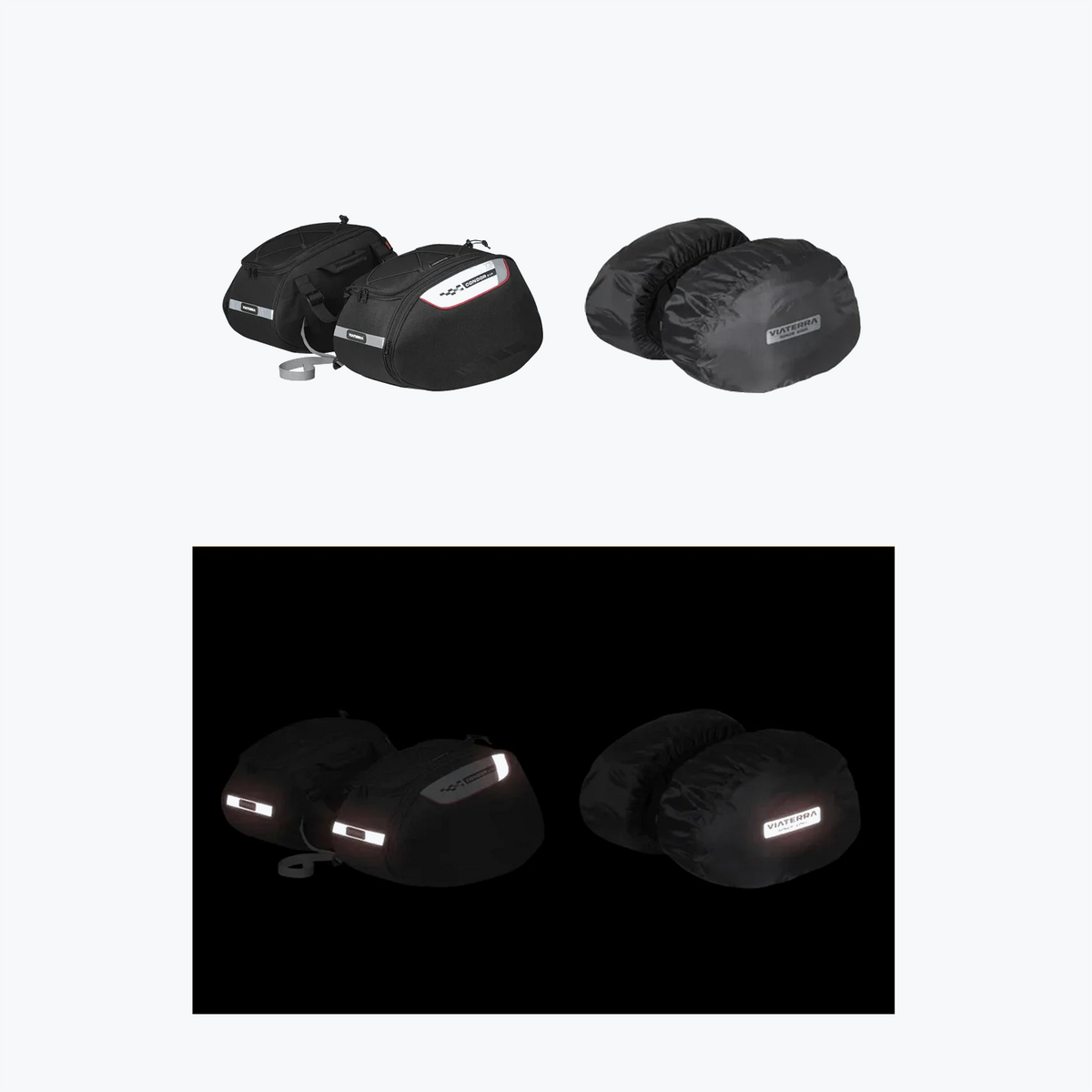 Viaterra Condor 2UP 100% Water Proof Saddle Bag Black