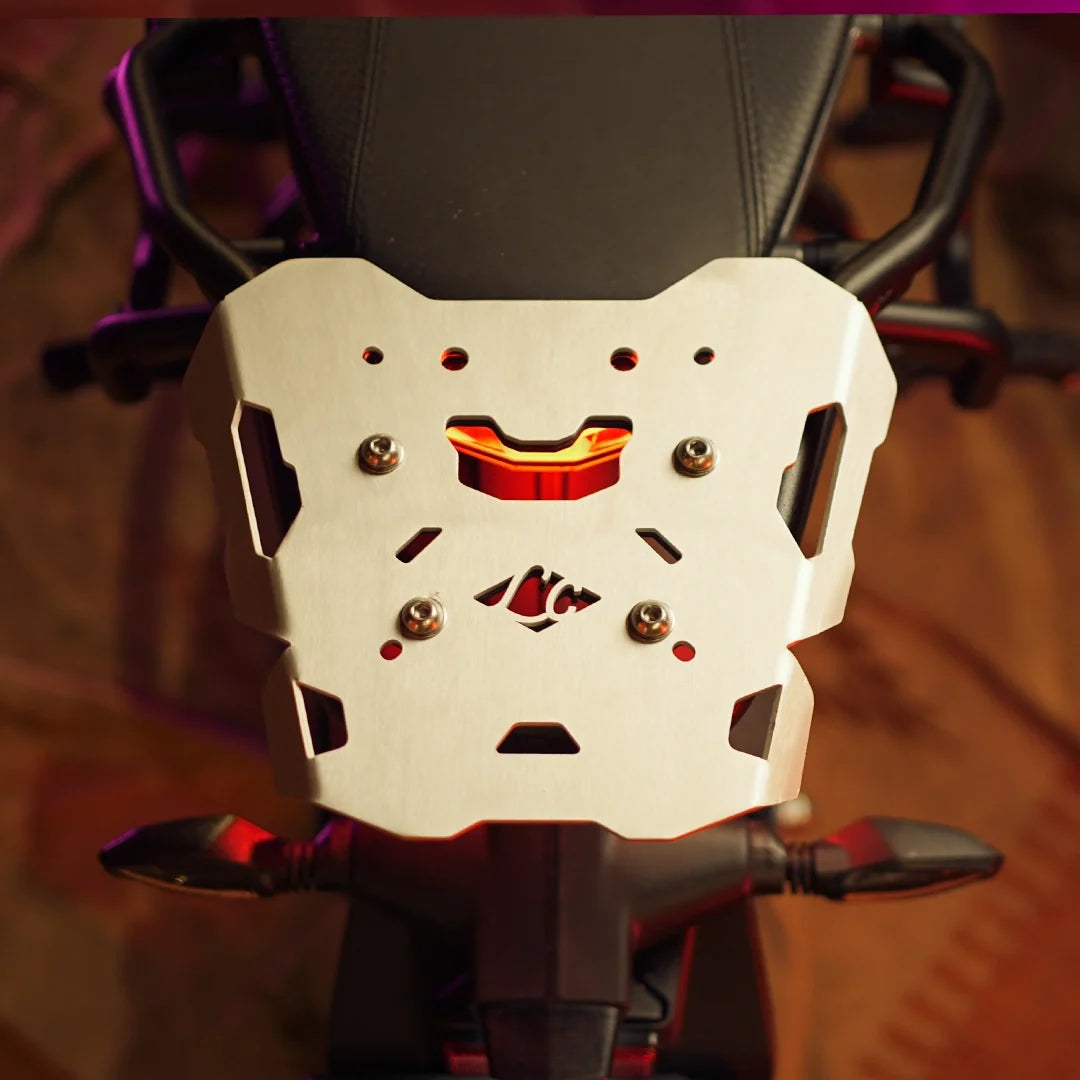 KTM DUKE 390 GEN 3 /250 GEN 3 GOPHER LUGGUAGE CARRIER SILVER