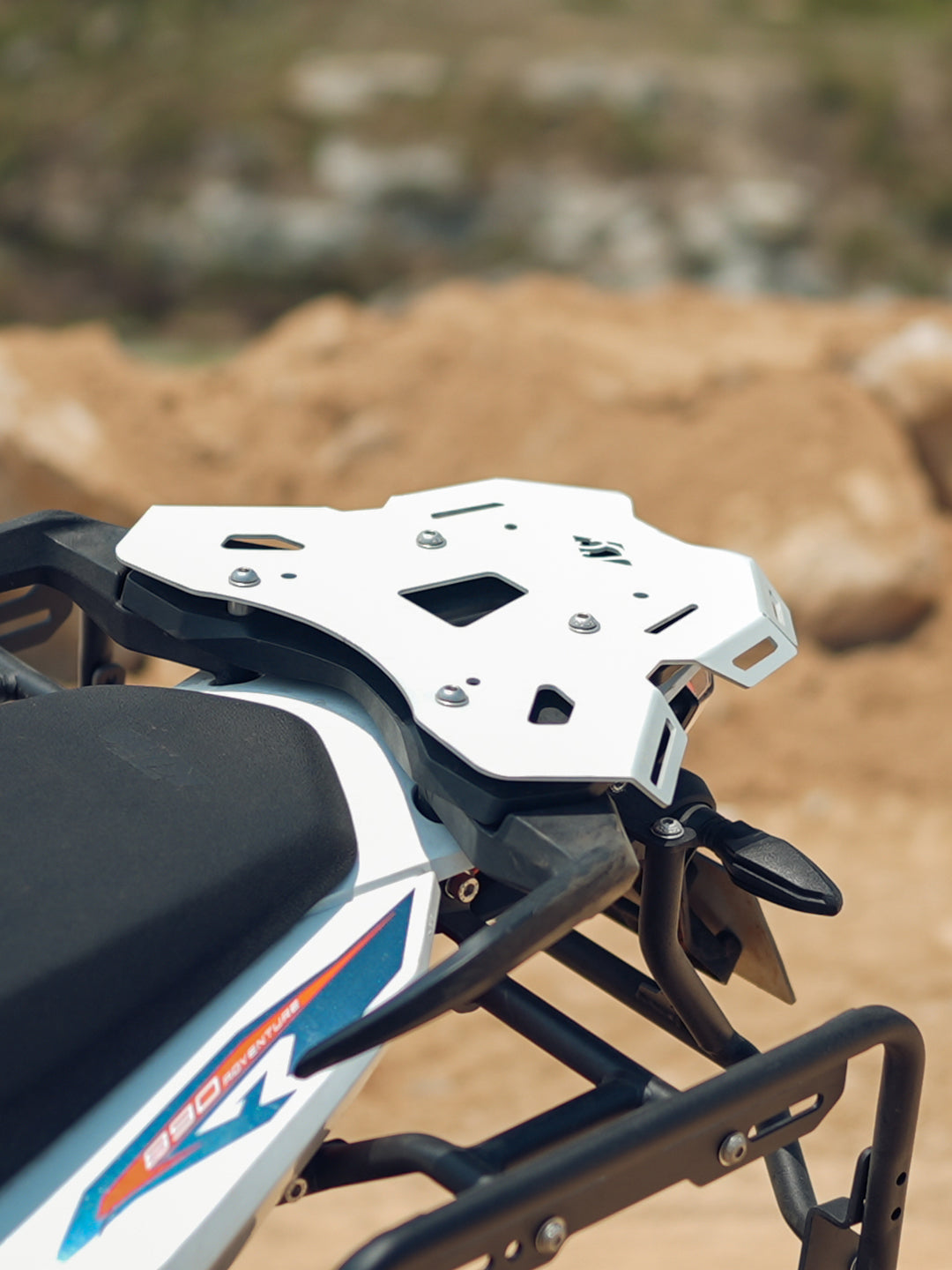 Legundary KTM ADV 890 Huckita Carrier Plate Silver