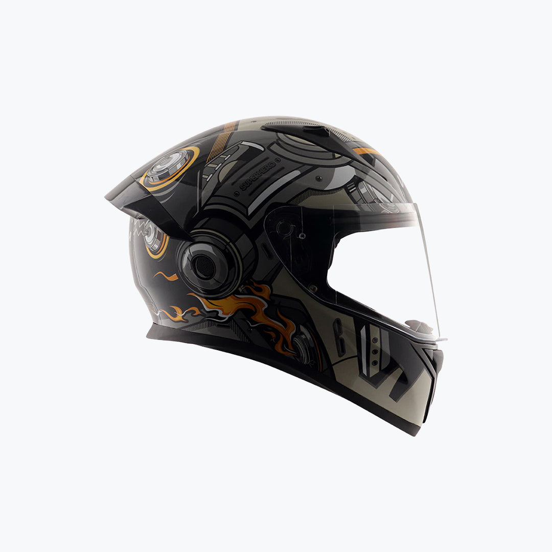 Vega Bolt Superhero Full-Face Motorcycle Helmet