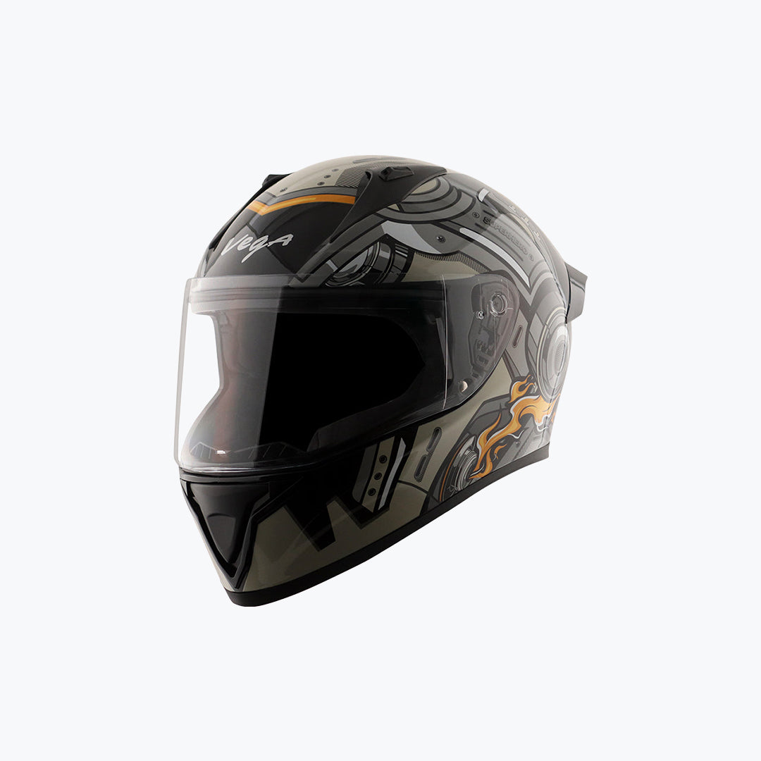 Vega Bolt Superhero Full-Face Motorcycle Helmet