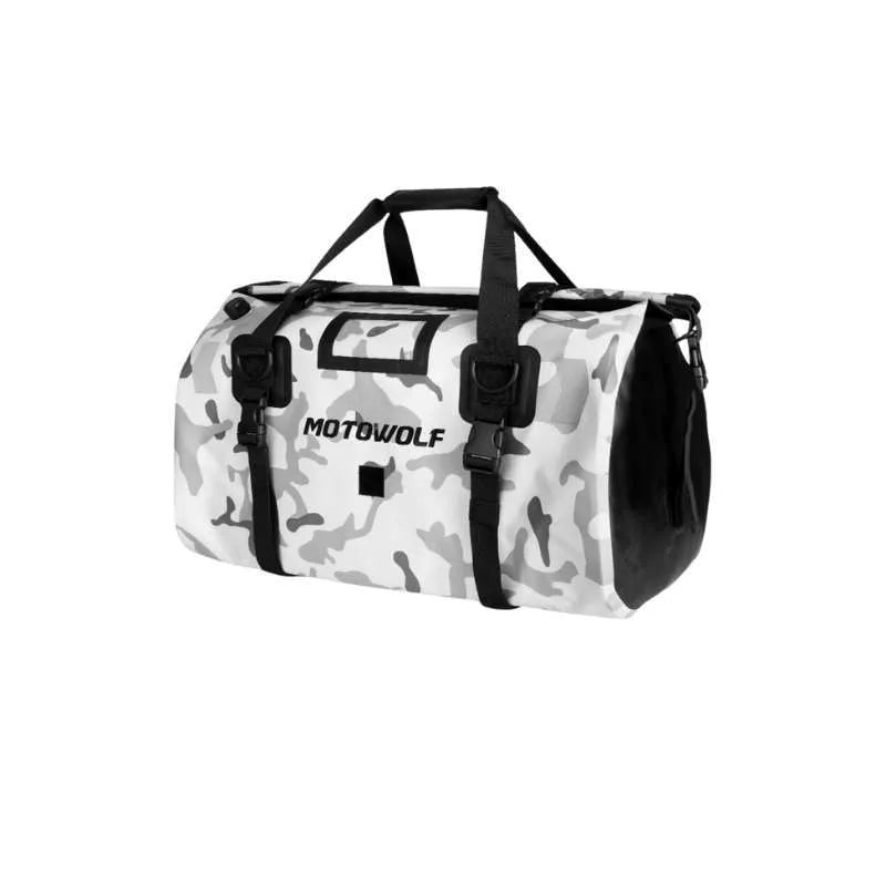 MOTOWOLF MDL0717 40L Light Camo Waterproof Motorcycle Travel Bag