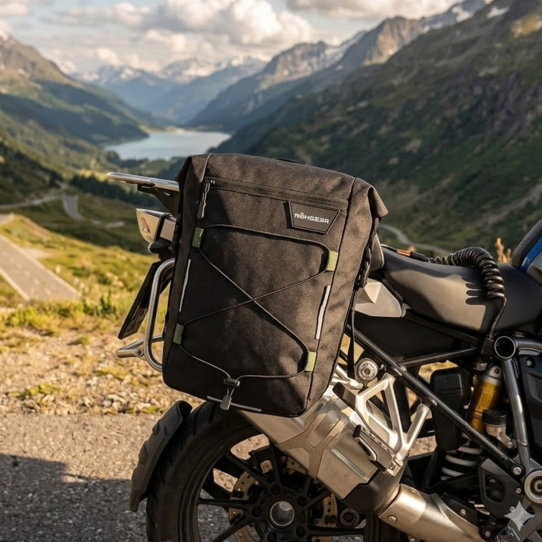 Rahgear Compack 15 WP Tail Bag Black – Waterproof Motorcycle Tail Bag 15L