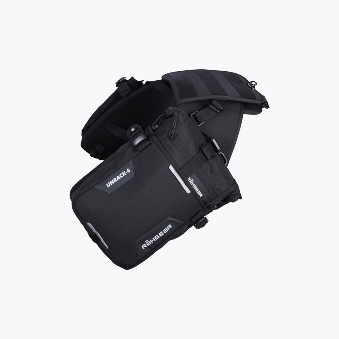 Rahgear Unrack Trail Bag Black – Rackless Motorcycle Soft Luggage System