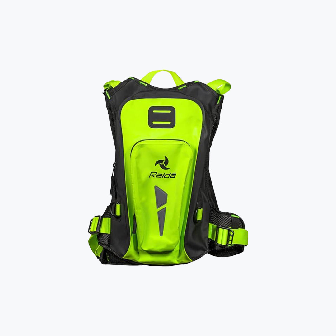 Raida Dryporter Waterproof Hydration Bag with Bladder Black / Hi-Viz – Riding Hydration Pack