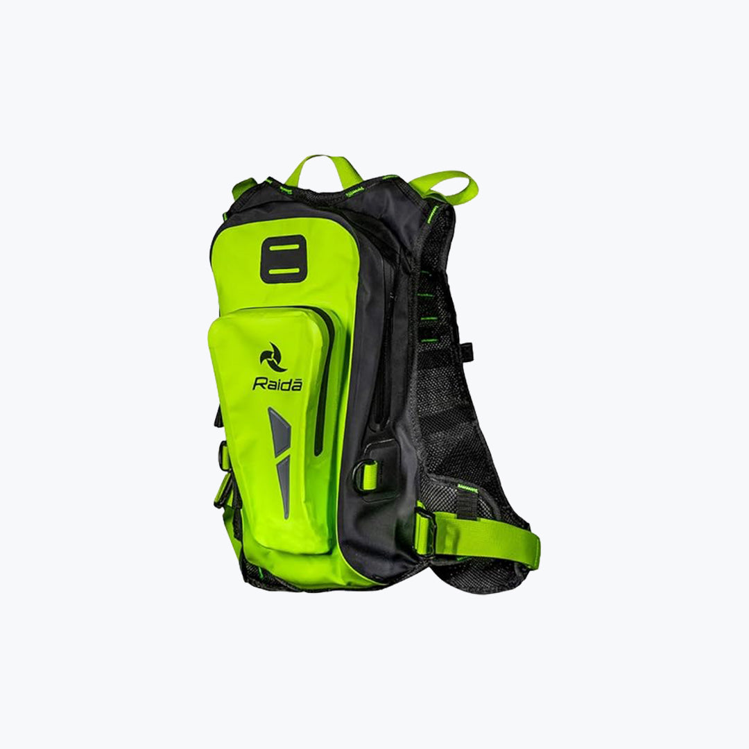 Raida Dryporter Waterproof Hydration Bag with Bladder Black / Hi-Viz – Riding Hydration Pack