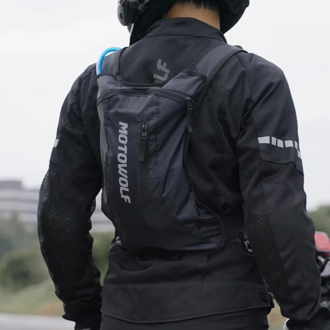MOTOWOLF MB7 Hydration Backpack with 2L Water Bladder