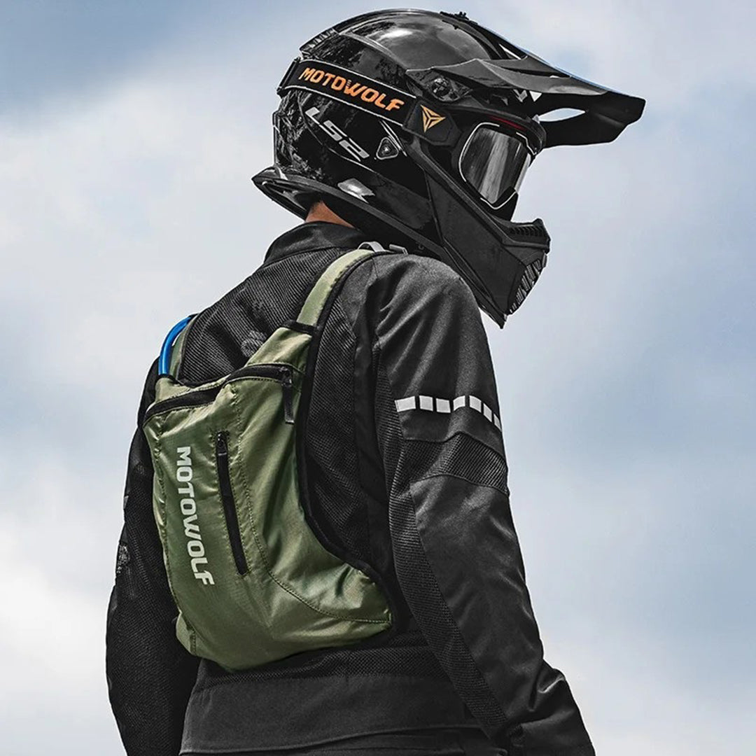 MOTOWOLF MB7 Hydration Backpack with 2L Water Bladder