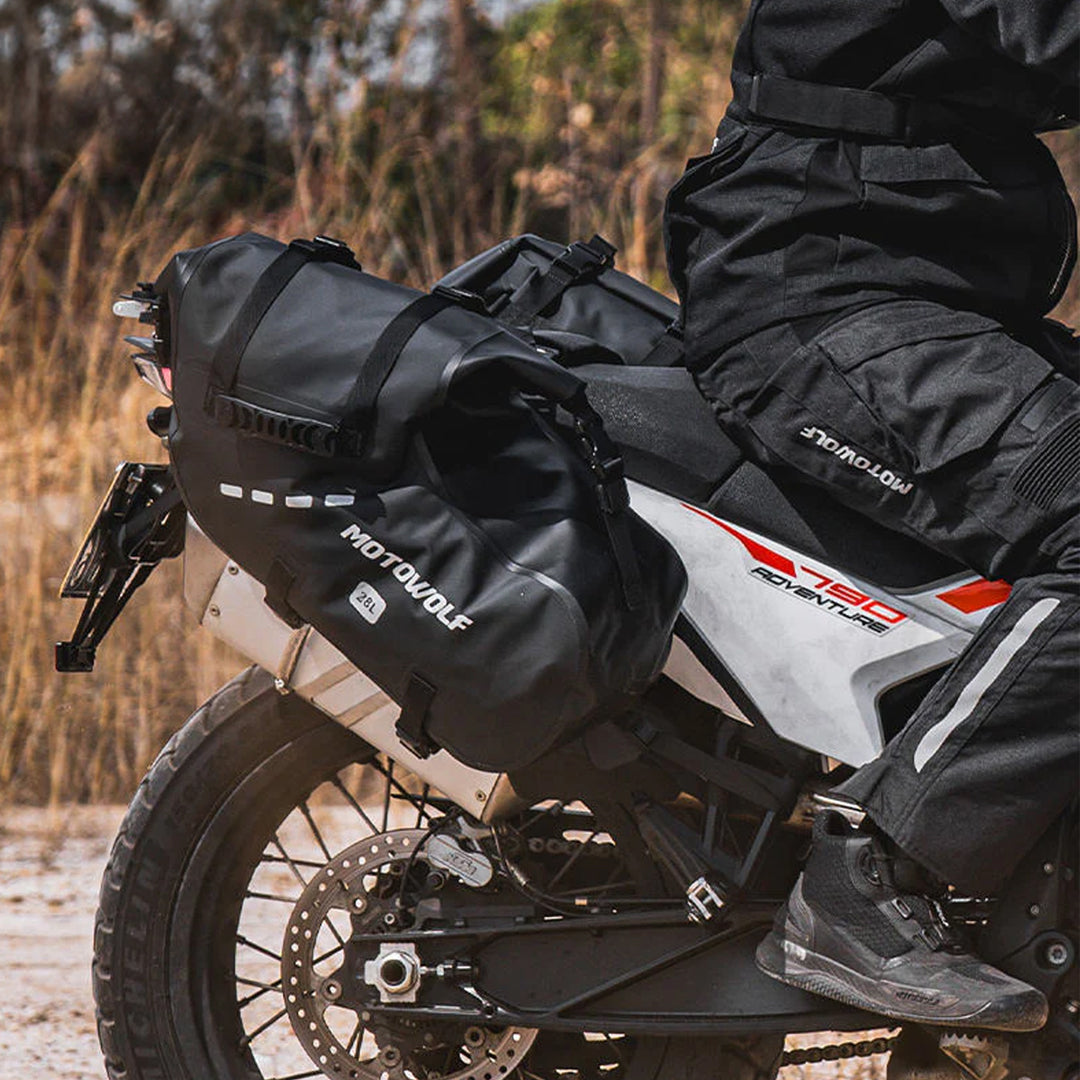 MOTOWOLF MB2 28L Black Motorcycle Side Bag