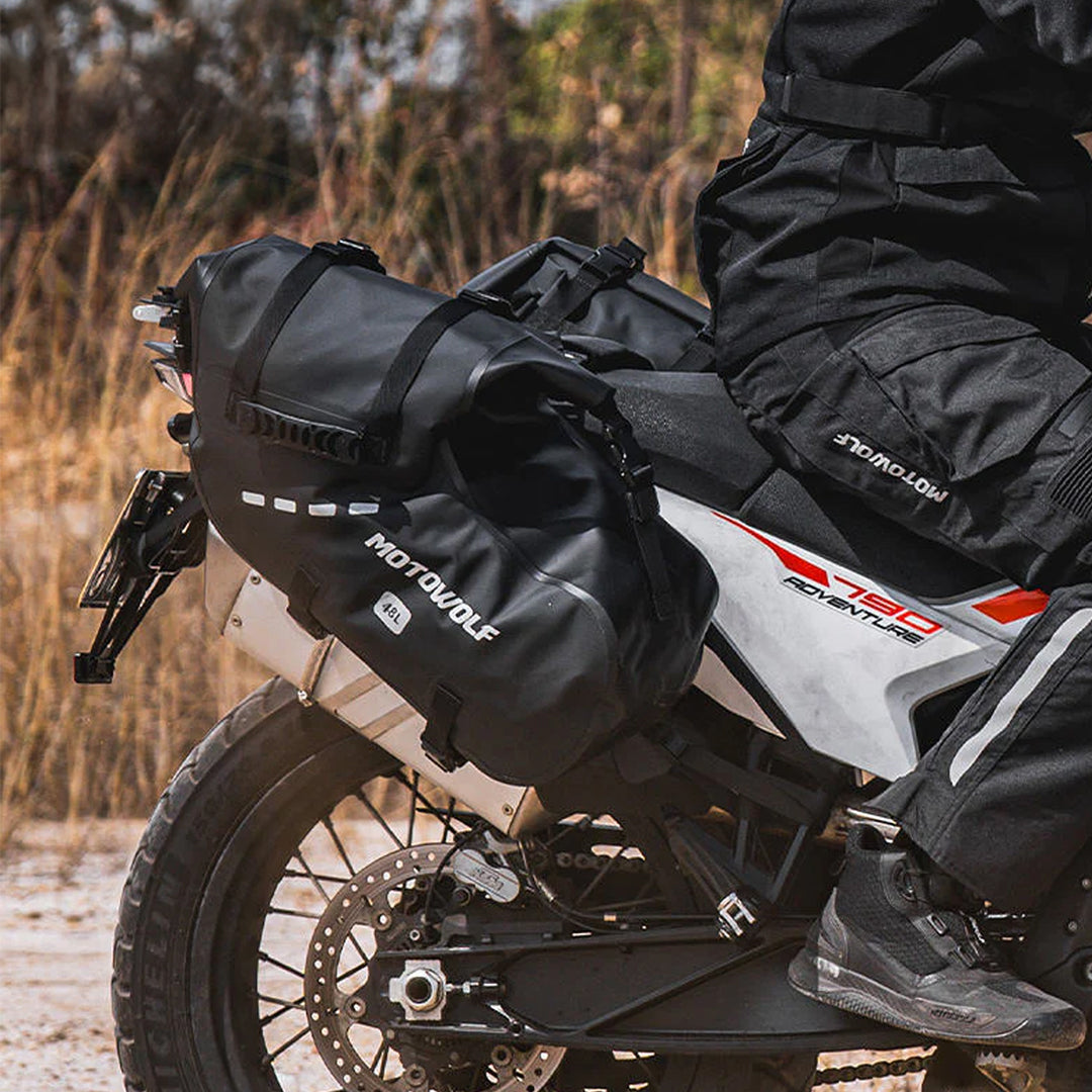 MOTOWOLF MB2 48L Waterproof Motorcycle Saddle Bag