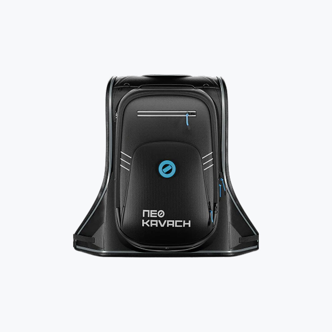 NeoKavach Tech Pack Air Smart Riding Backpack with Level 2 Back Protector
