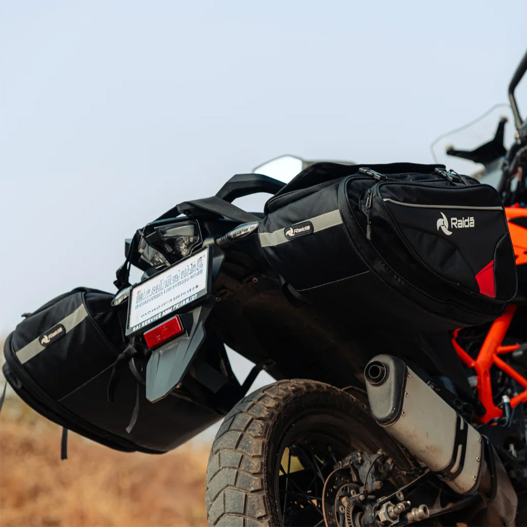 Raida Compass V70 Motorcycle Saddle Bag 60L Expandable to 70L