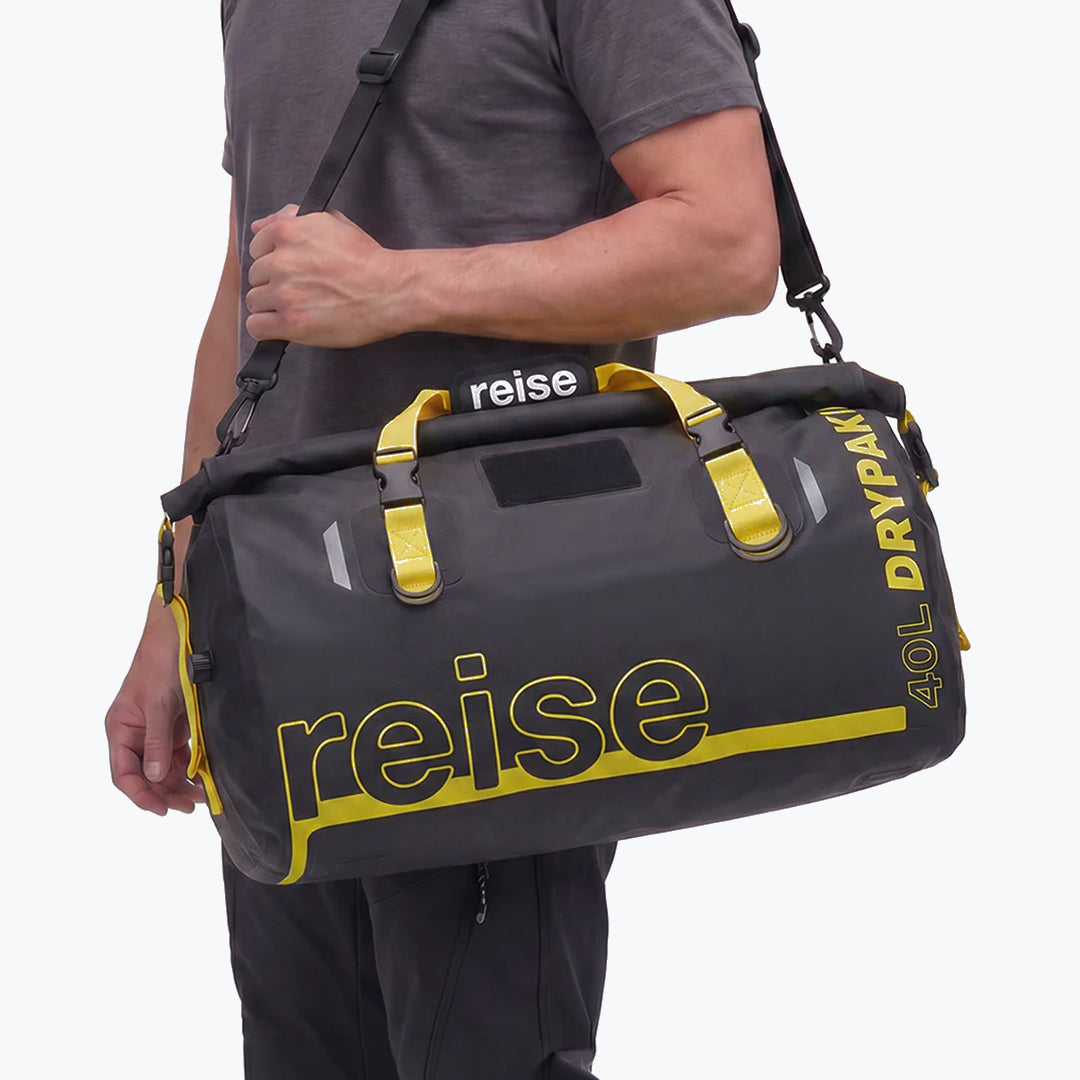 Reise Dry Pack Tail Bag Black 40L Waterproof Motorcycle Luggage