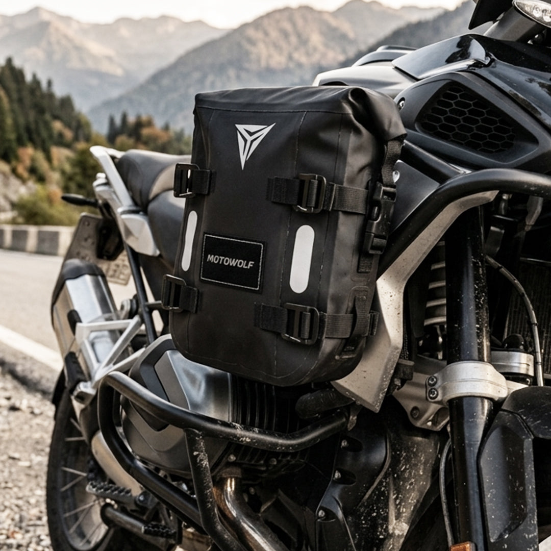 MOTOWOLF MB19 Black Motorcycle Crash Bar Bag