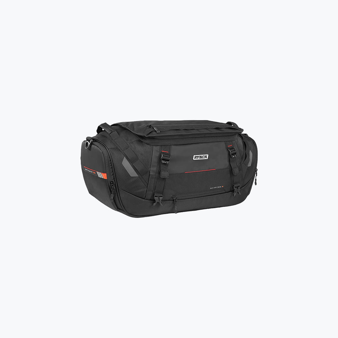 RYNOX Optimus 50L Motorcycle Tail Bag Black