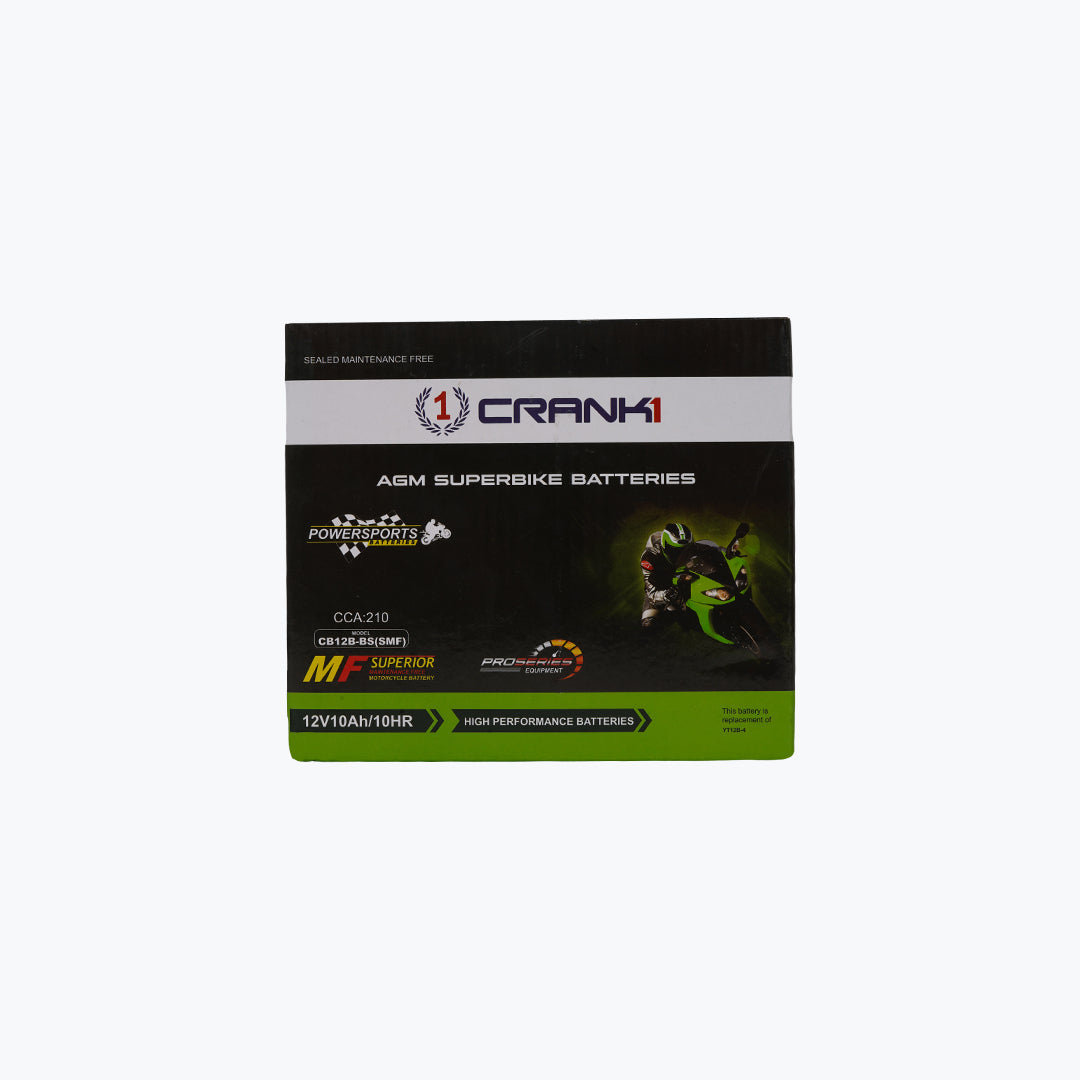 CRANK1 CB12B-BS SMF Motorcycle Battery