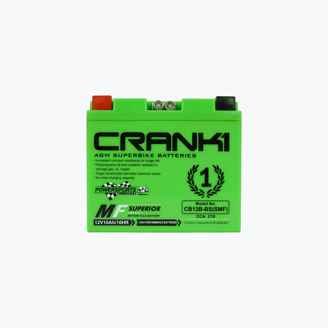 CRANK1 CB12B-BS SMF Motorcycle Battery
