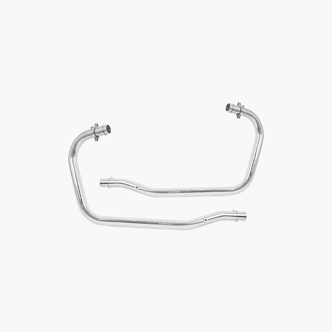 SSP Super Meteor 650 Free Flow Bend Pipe Silver