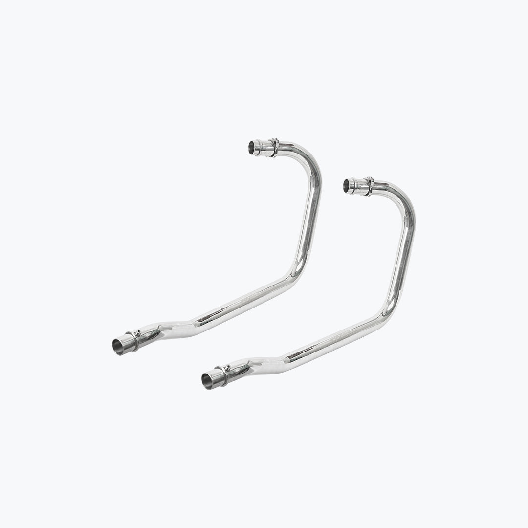 SSP Super Meteor 650 Free Flow Bend Pipe Silver