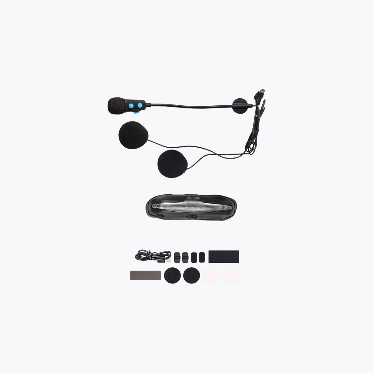 AI Ride R5 Bluetooth Helmet Communication System with Helmet LED