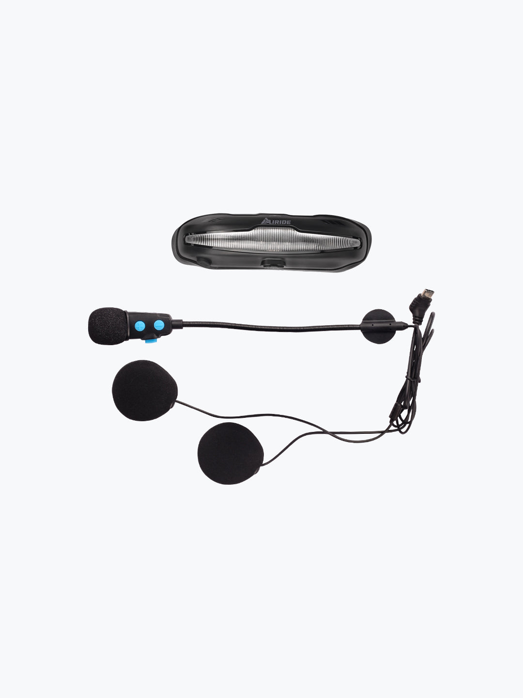 AI Ride R5 Bluetooth Helmet Communication System with Helmet LED
