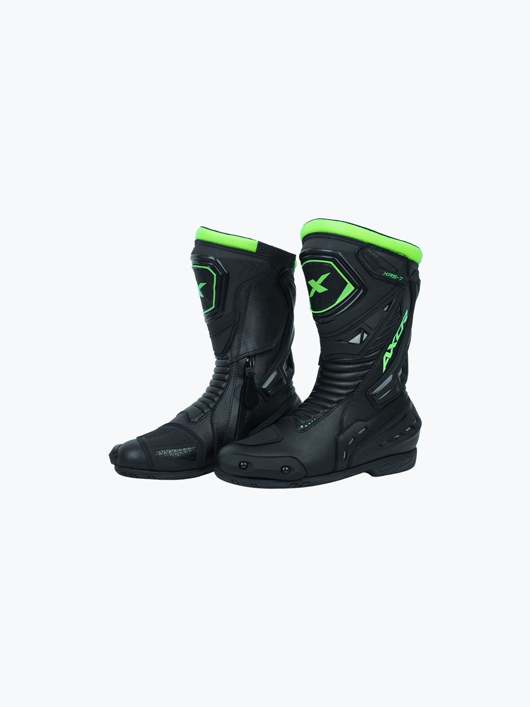 AXOR Slipstream Boot Pro Black Neon Motorcycle Riding Boots