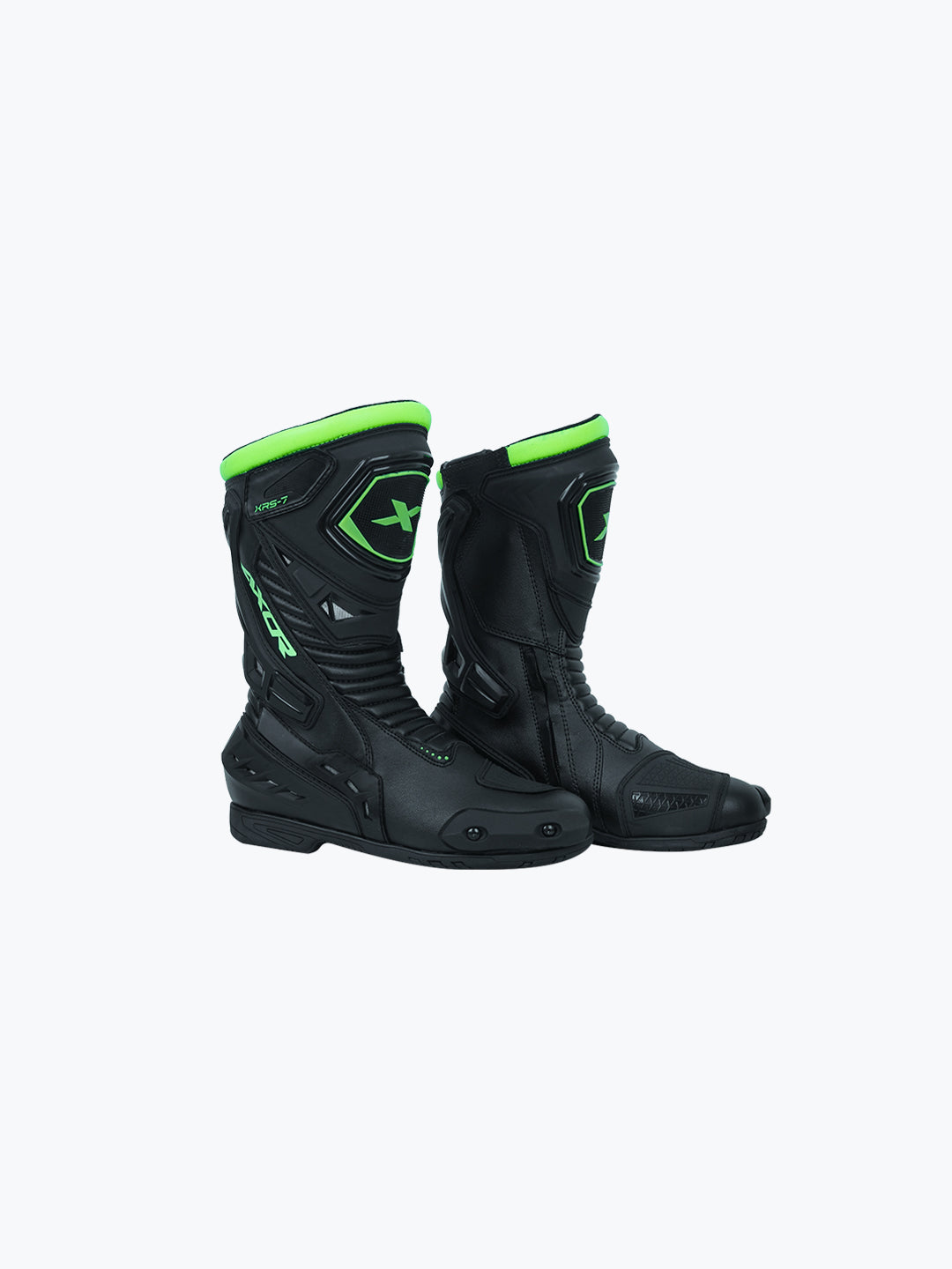 AXOR Slipstream Boot Pro Black Neon Motorcycle Riding Boots