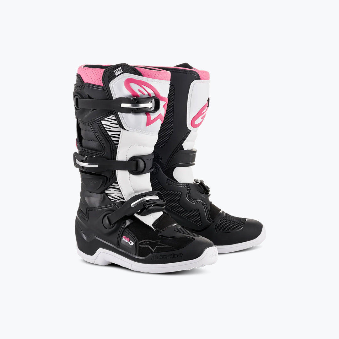 Alpinestars Tech 3 Women’s Motocross Boots Black/White/Pink US 6