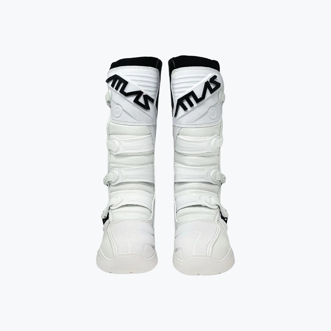 Atlas Racing Traction Riding Boots White – Motorcycle Racing Boots US Size